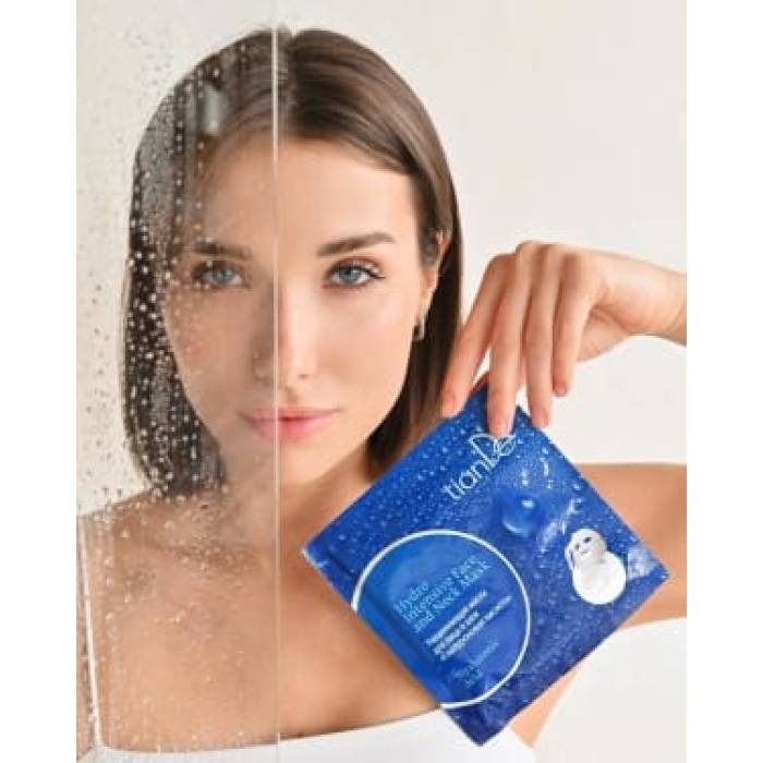Mască regenerantă pentru față și gât cu fullerene și polipeptide, 1 buc